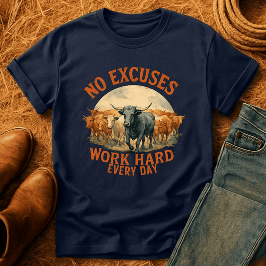 No Excuses Cows T-Shirt