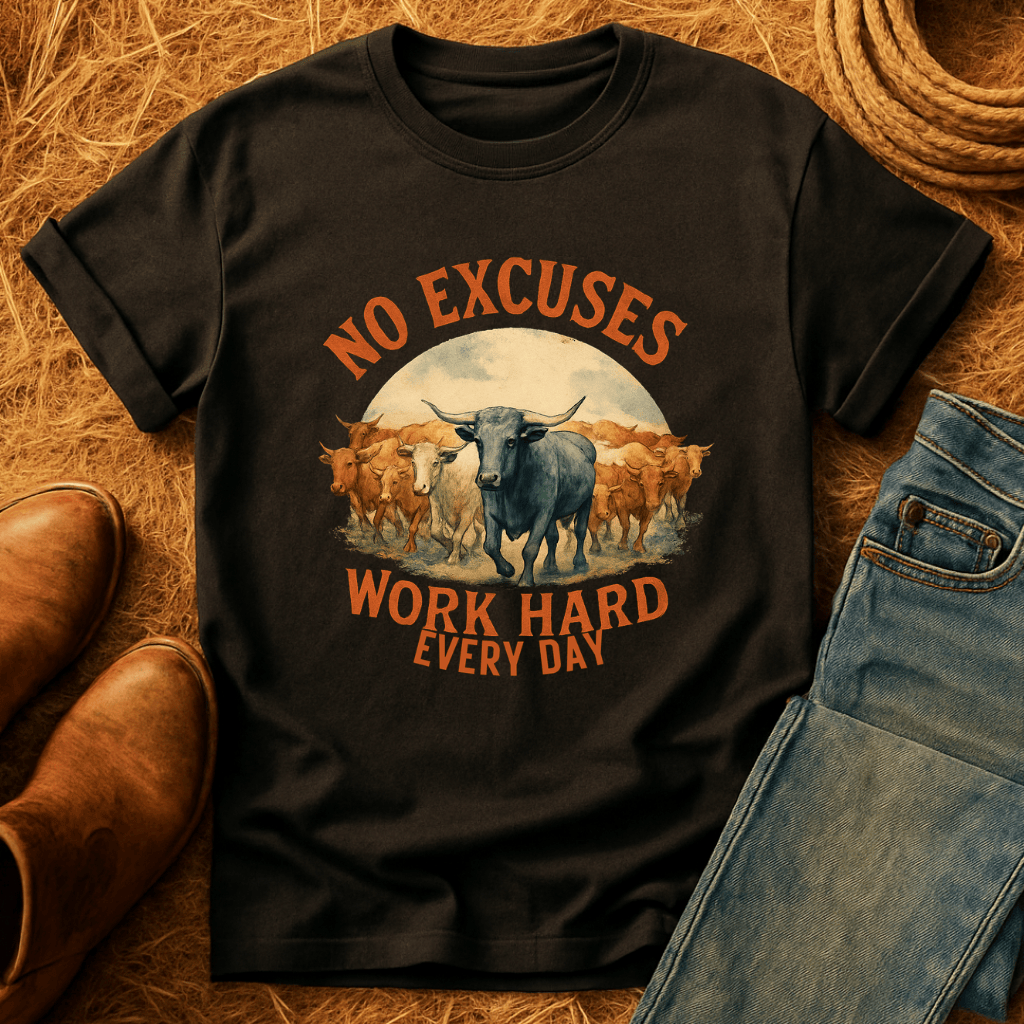 No Excuses Cows T-Shirt