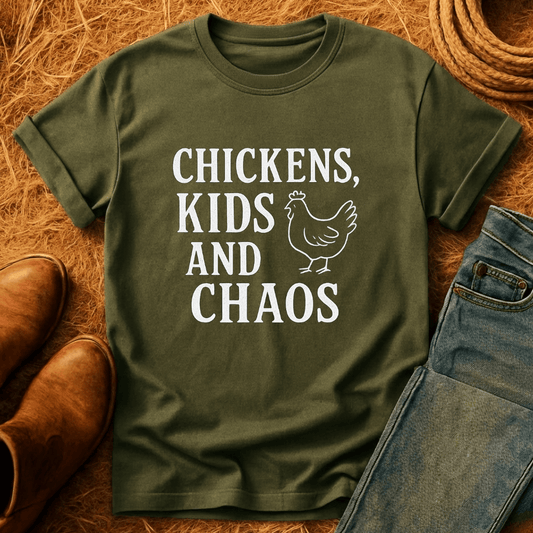 Chickens, Kids & ChaosT-Shirt