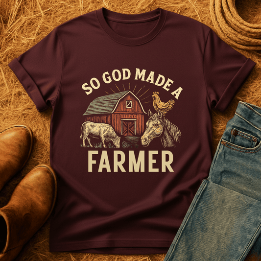 God Made A Farmer T-Shirt