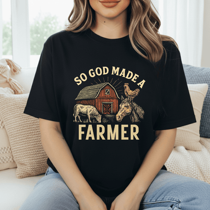 God Made A Farmer T-Shirt