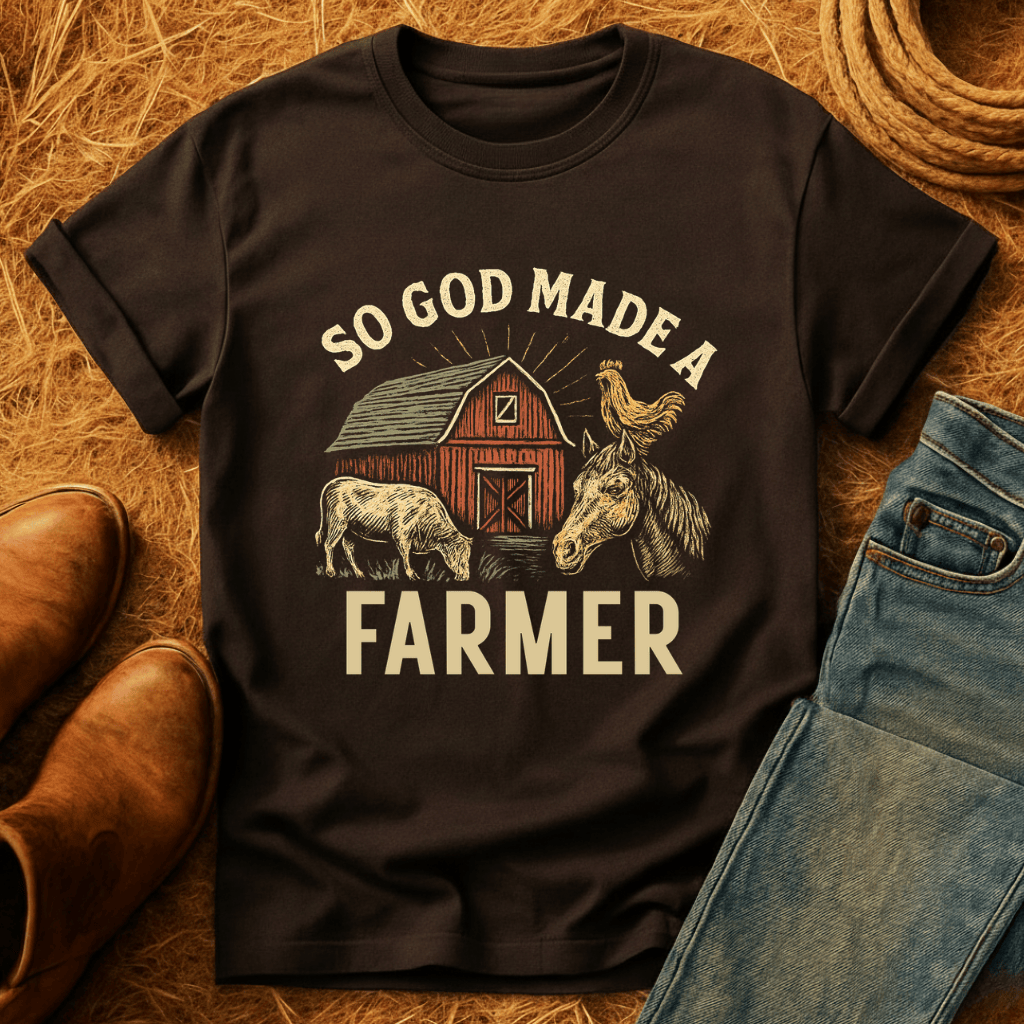 God Made A Farmer T-Shirt