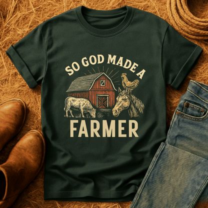 God Made A Farmer T-Shirt