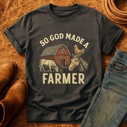 God Made A Farmer T-Shirt