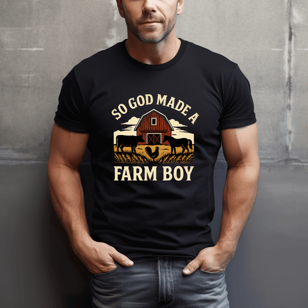 God Made A Farm-Boy T-Shirt