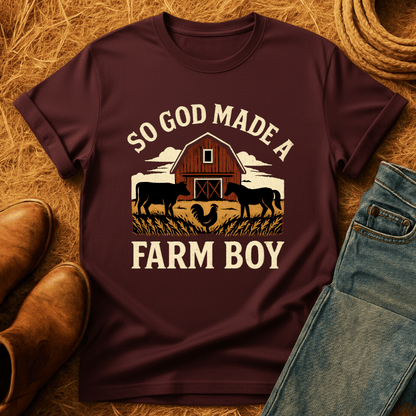 God Made A Farm-Boy T-Shirt