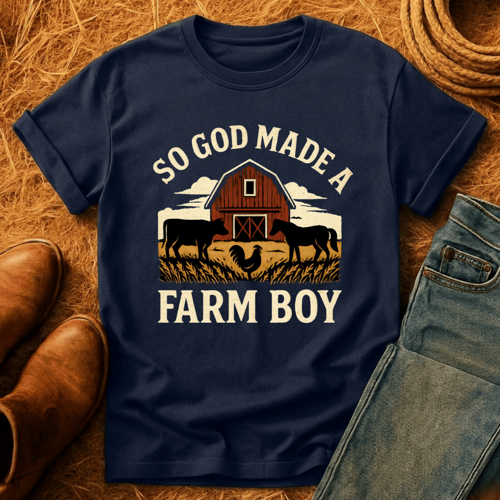 God Made A Farm-Boy T-Shirt