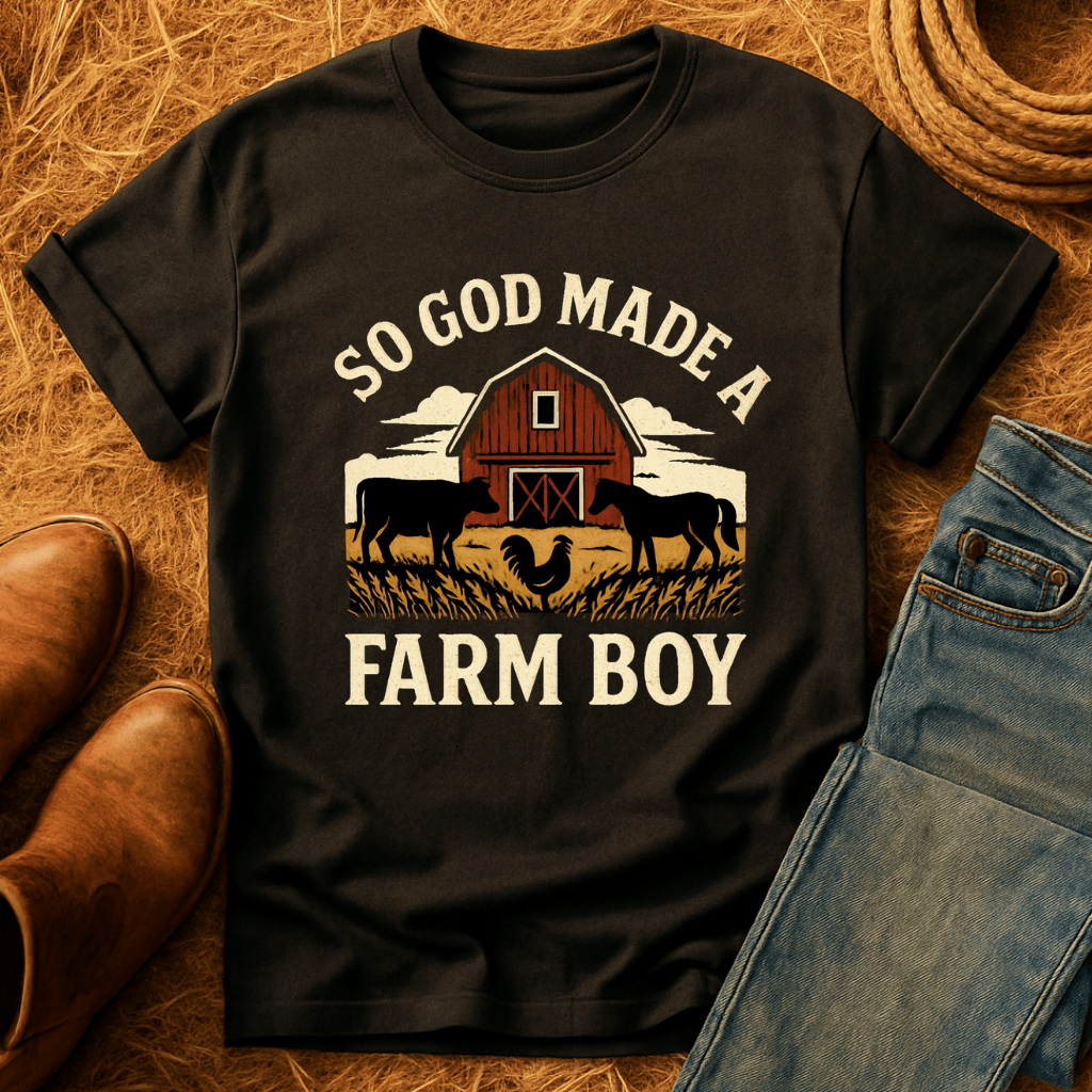 God Made A Farm-Boy T-Shirt