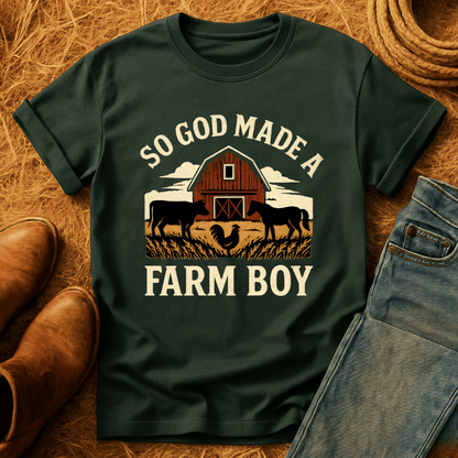 God Made A Farm-Boy T-Shirt
