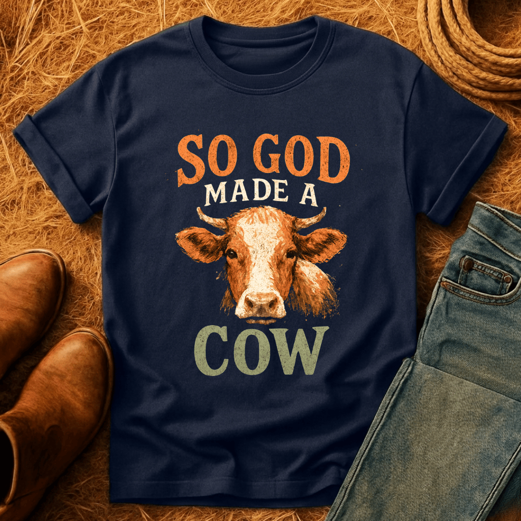 God Made A Cow T-Shirt