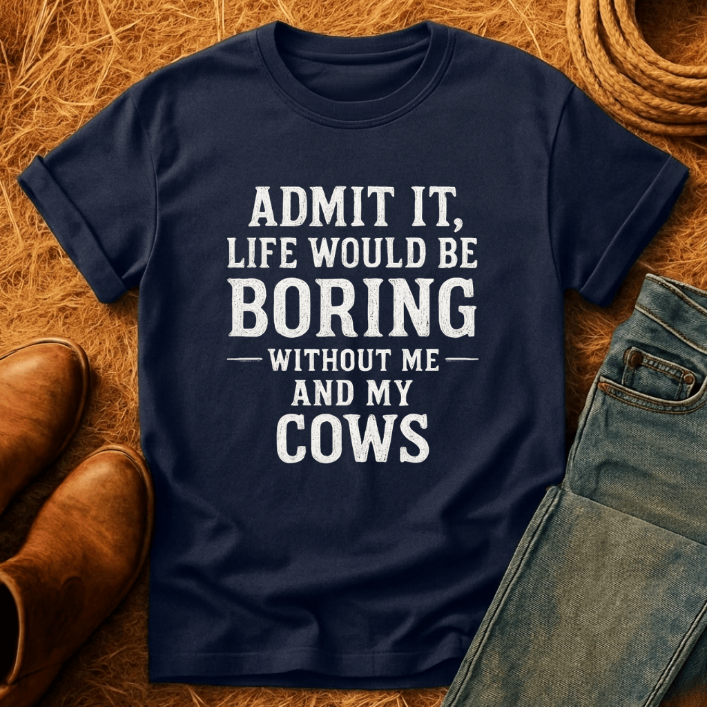 Life's Boring Without Cows T-Shirt