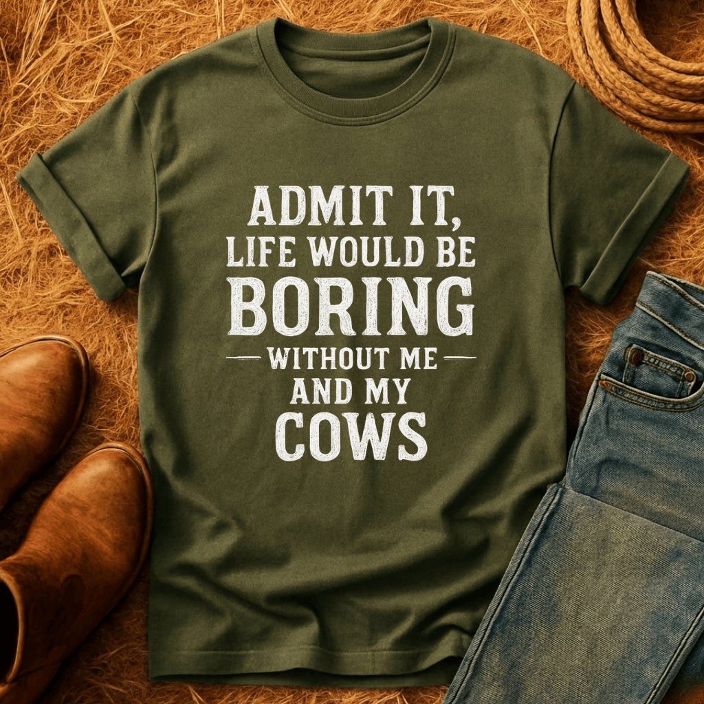 Life's Boring Without Cows T-Shirt