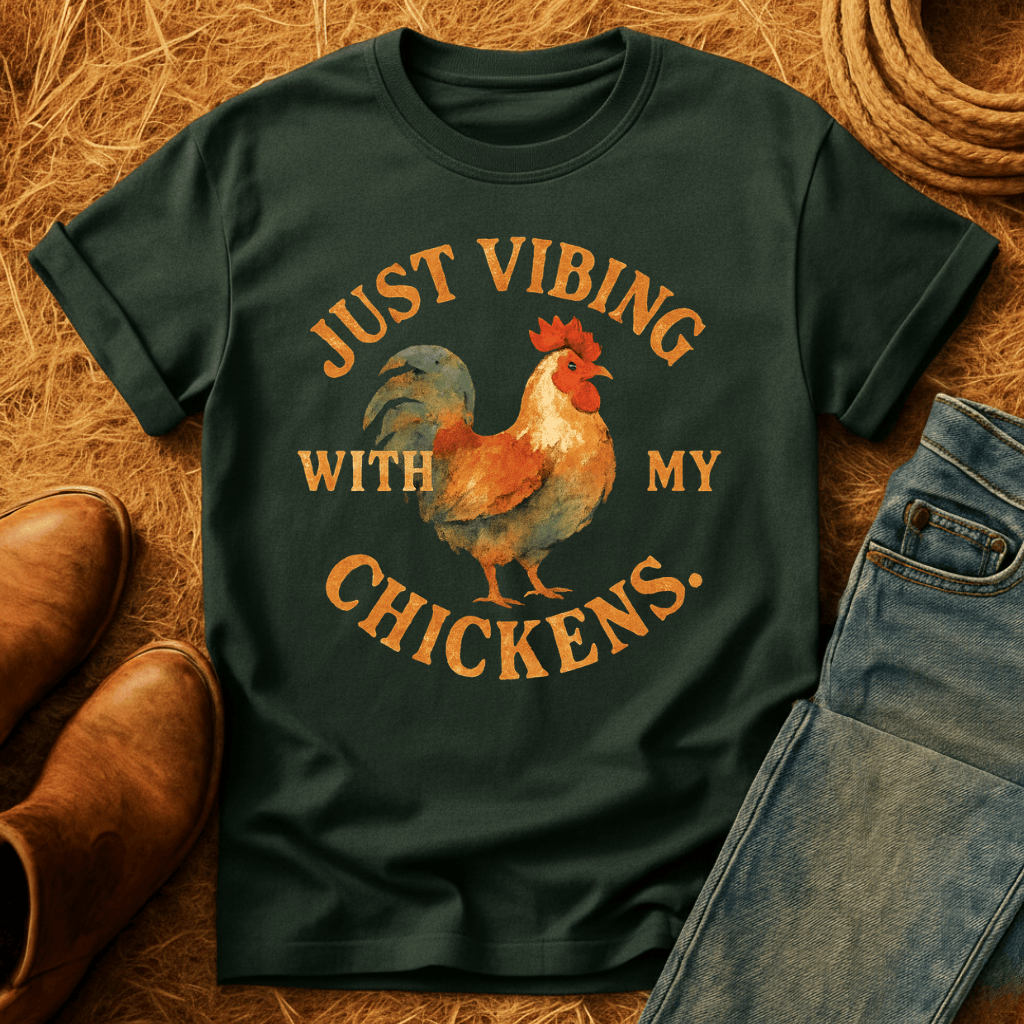 Vibing With My Chickens T-Shirt