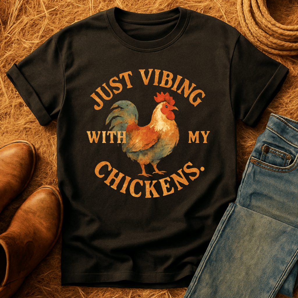 Vibing With My Chickens T-Shirt