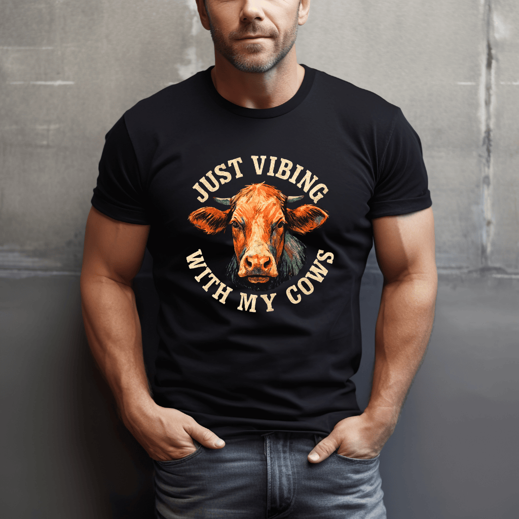 Vibing With My Cows T-Shirt
