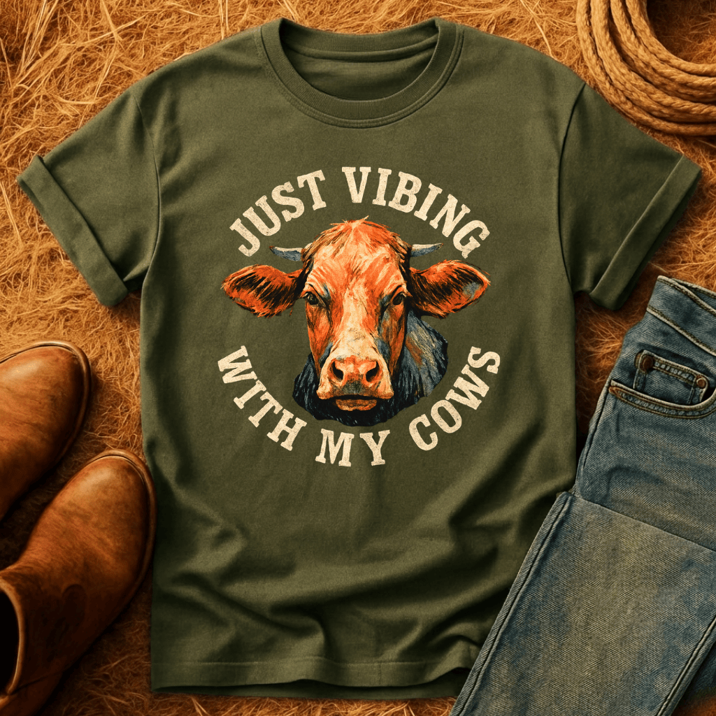 Vibing With My Cows T-Shirt