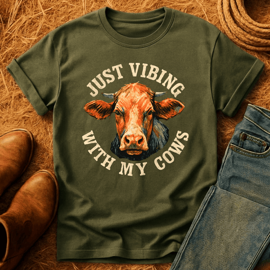 Vibing With My Cows T-Shirt