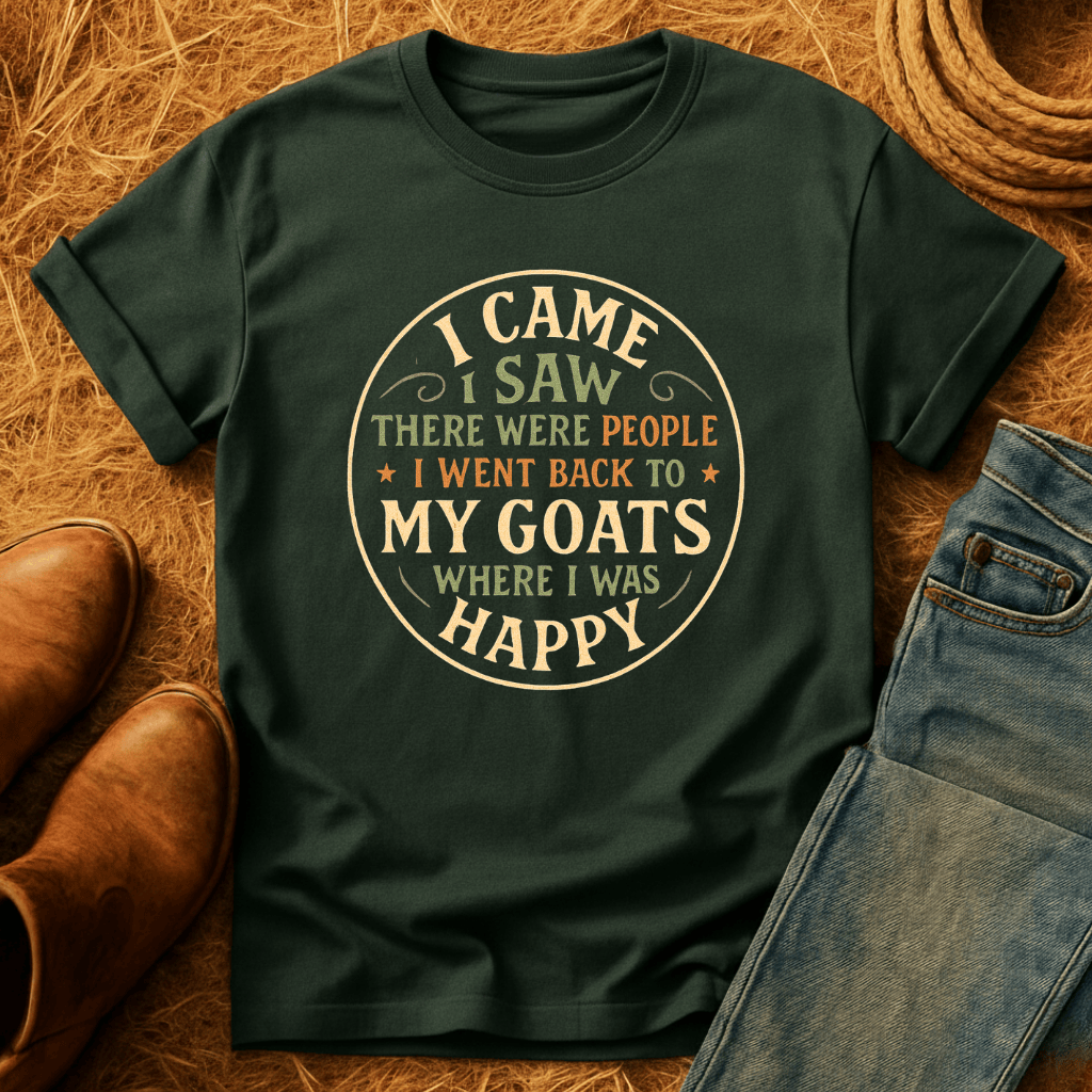 Went Back To My Goats T-Shirt
