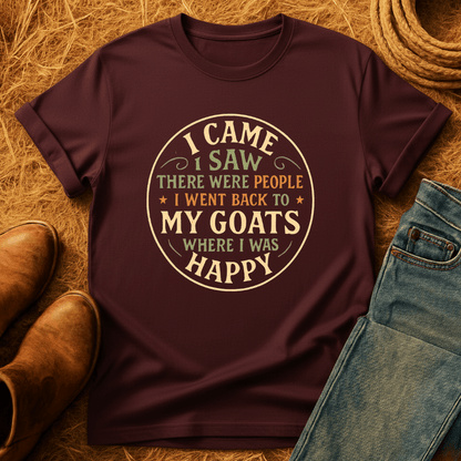 Went Back To My Goats T-Shirt