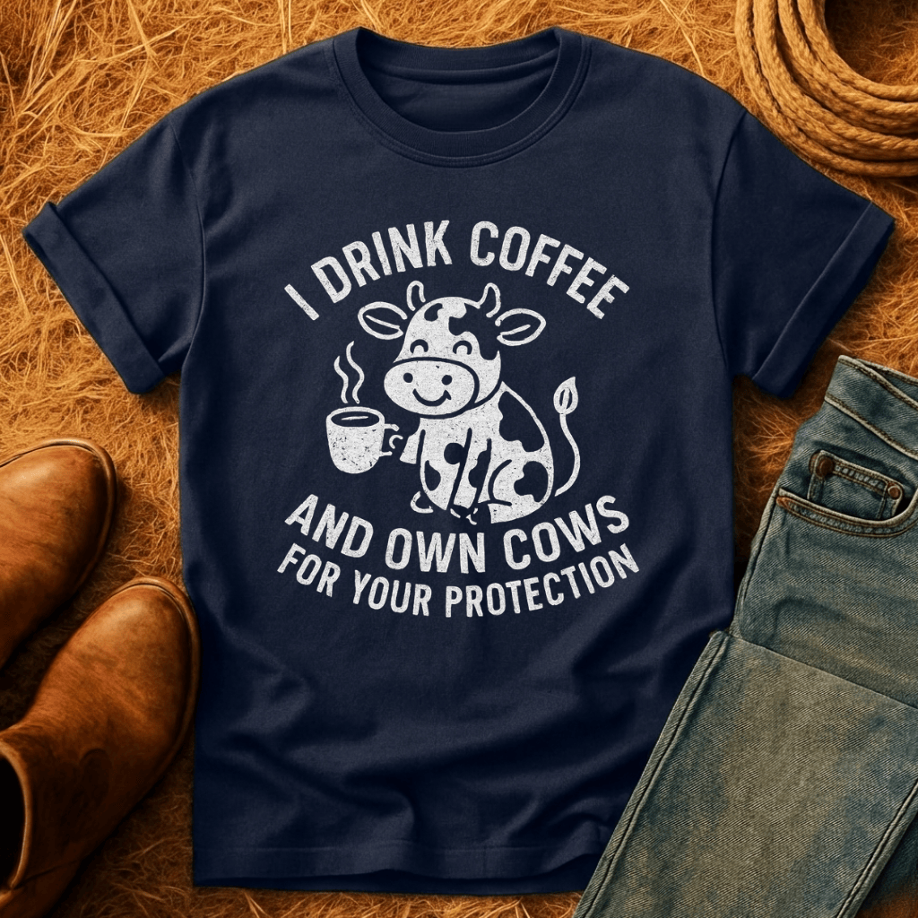 Cows & Coffee For ProtectionT-Shirt