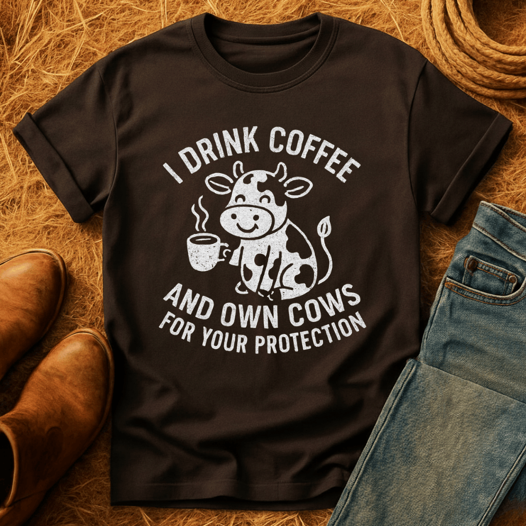 Cows & Coffee For ProtectionT-Shirt