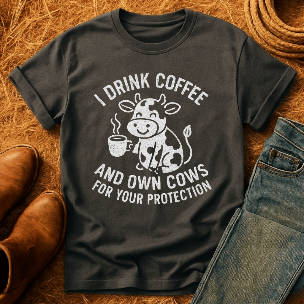 Cows & Coffee For ProtectionT-Shirt