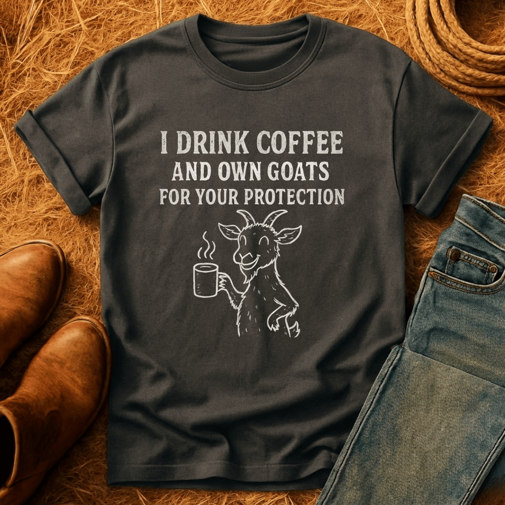 Coffee & Goats For Protection T-Shirt