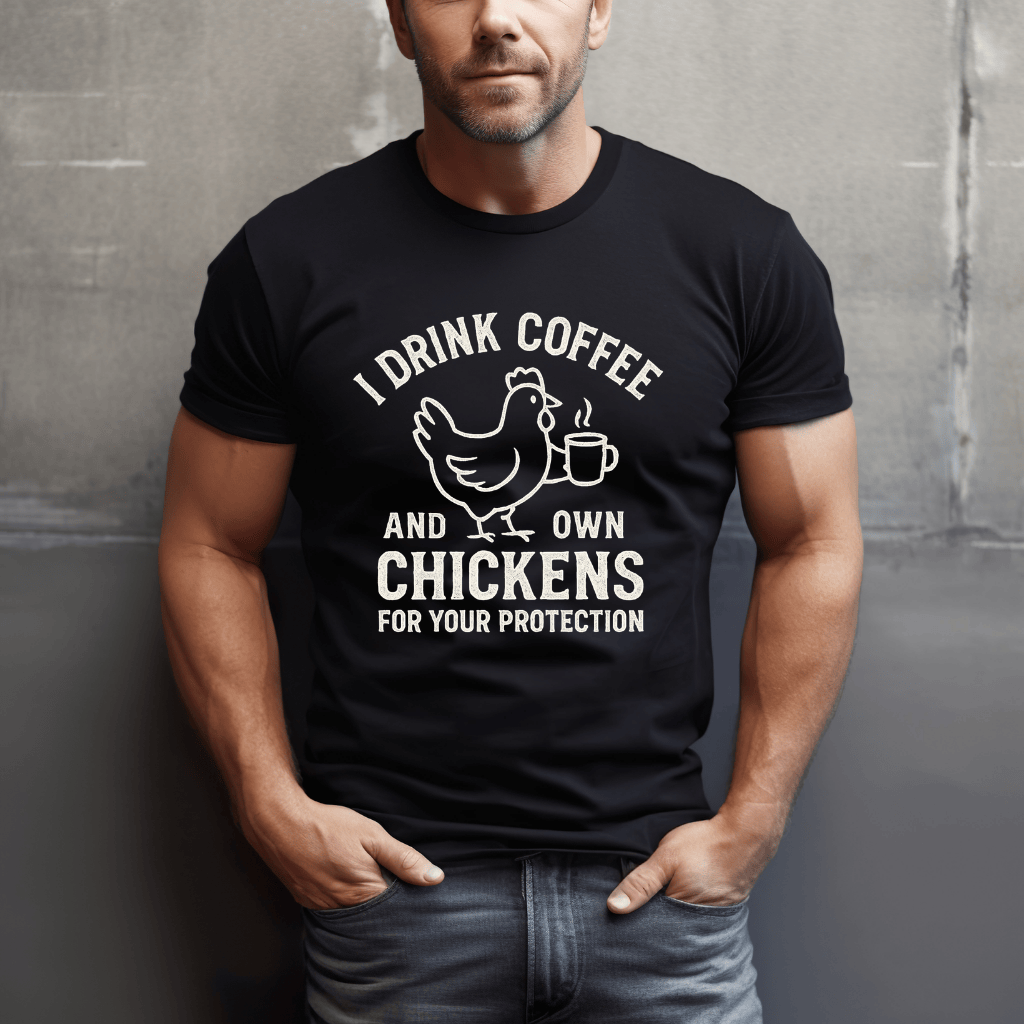 Coffee & Chickens For Protection T-Shirt
