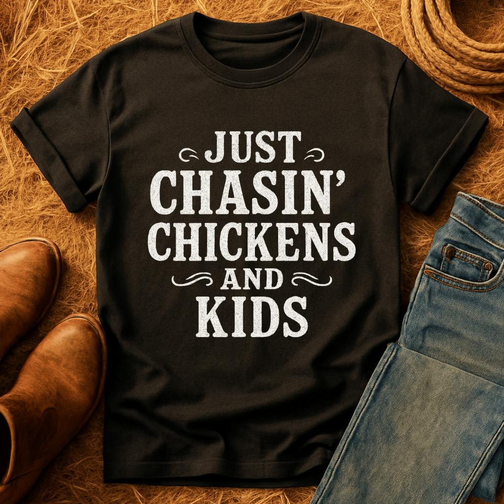 Chasing Chickens & Kids T-Shirt