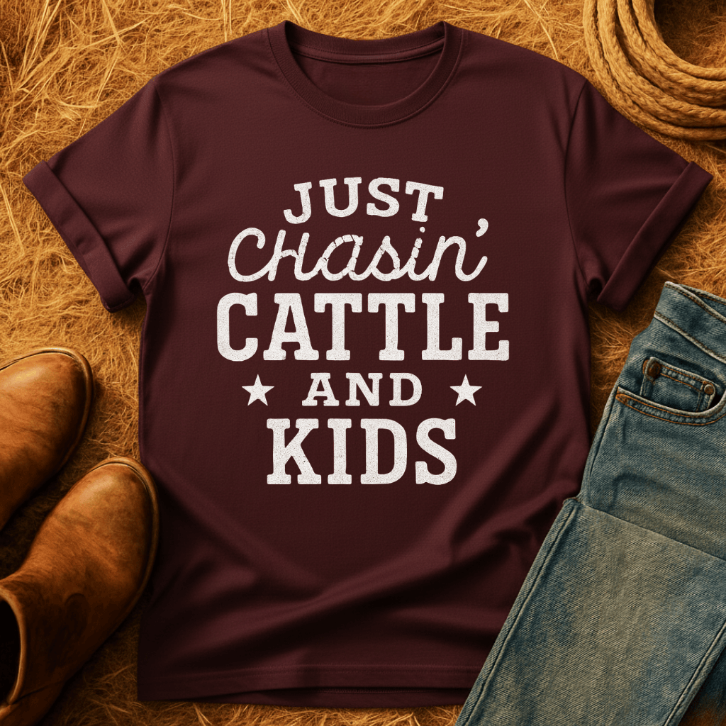 Chasin Cattle & Kids T-Shirt