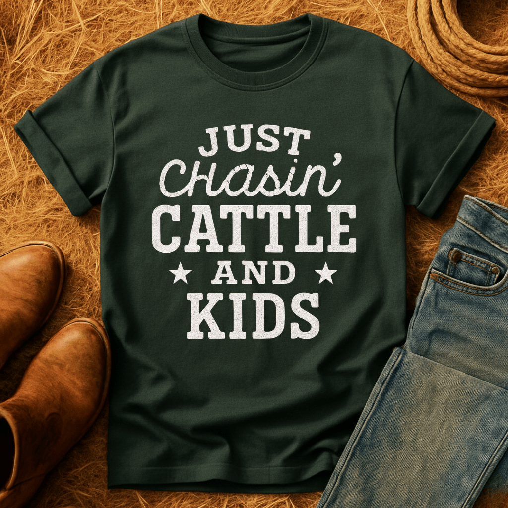 Chasin Cattle & Kids T-Shirt