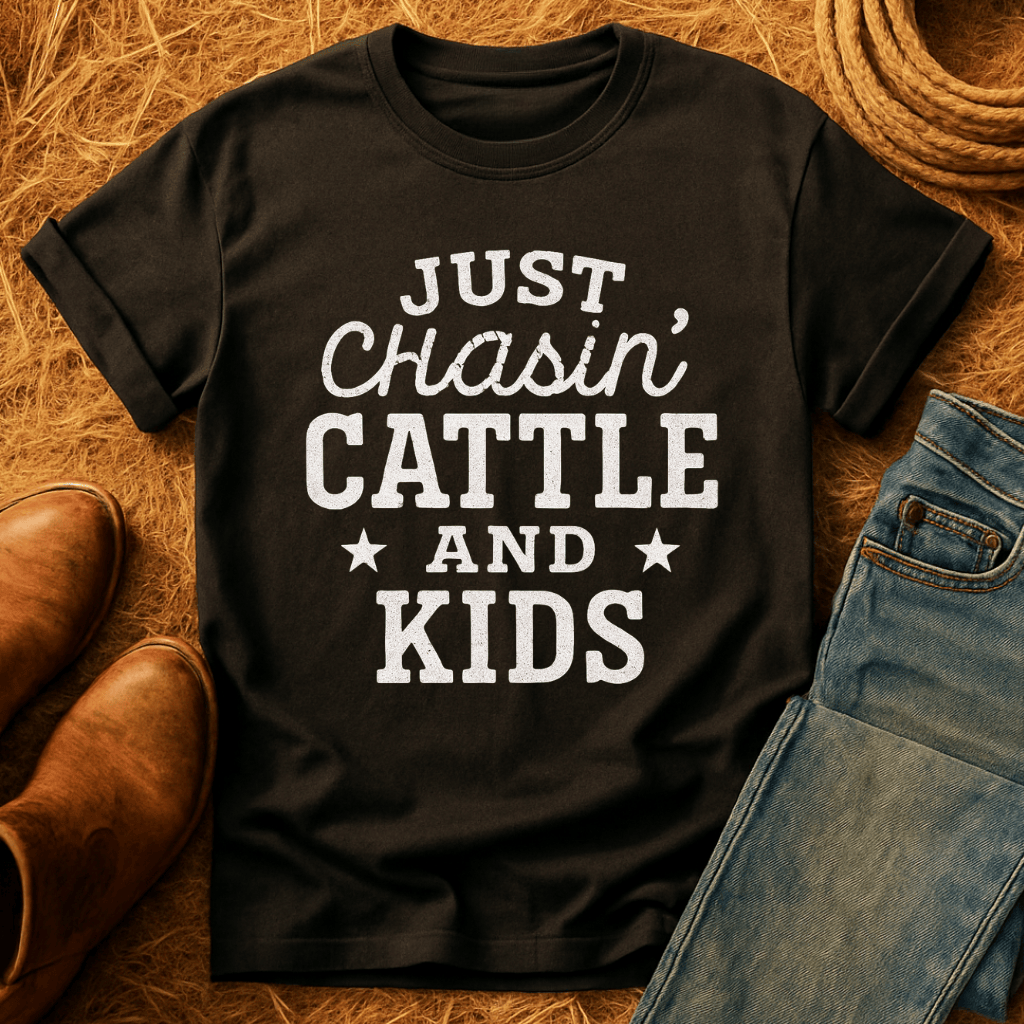 Chasin Cattle & Kids T-Shirt