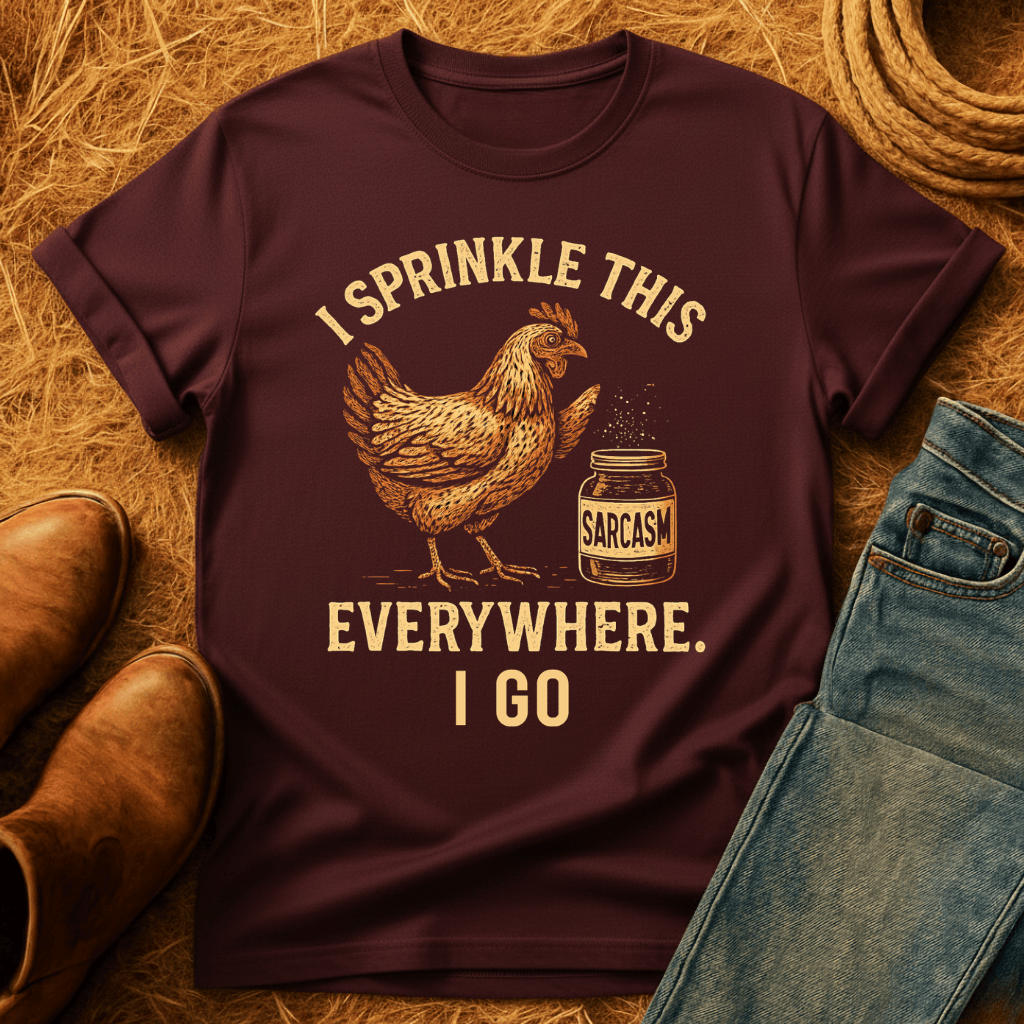 Chicken: Sprinkle Sarcasm Everywhere T-Shirt