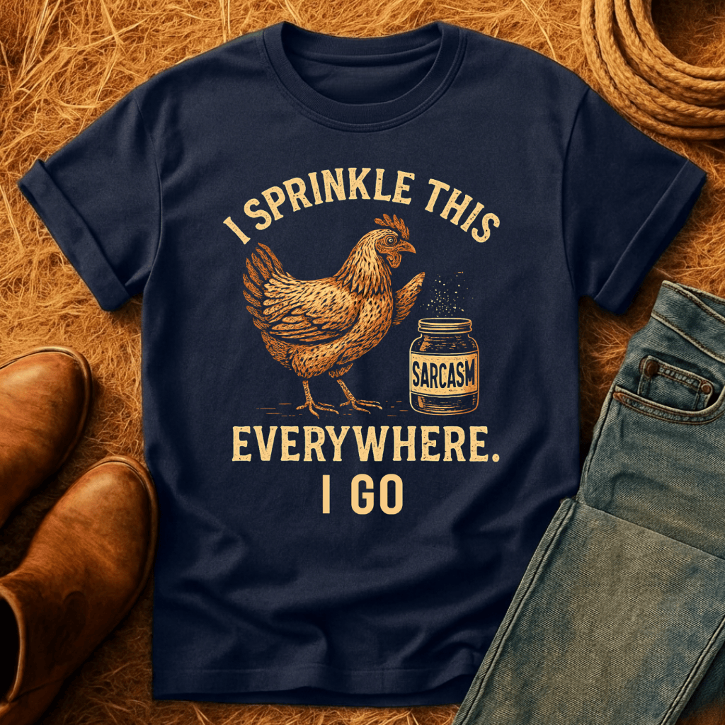 Chicken: Sprinkle Sarcasm Everywhere T-Shirt