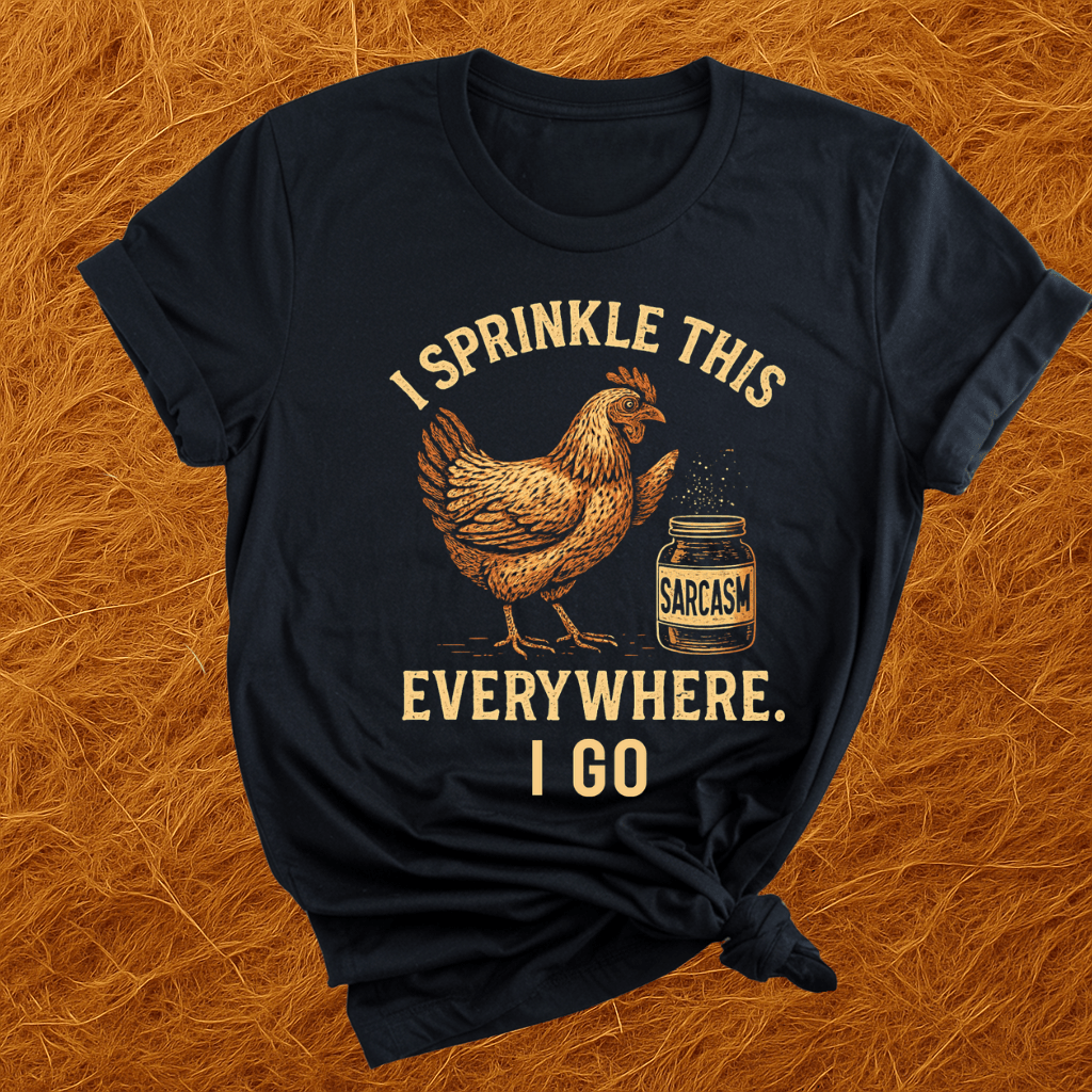 Chicken: Sprinkle Sarcasm Everywhere T-Shirt