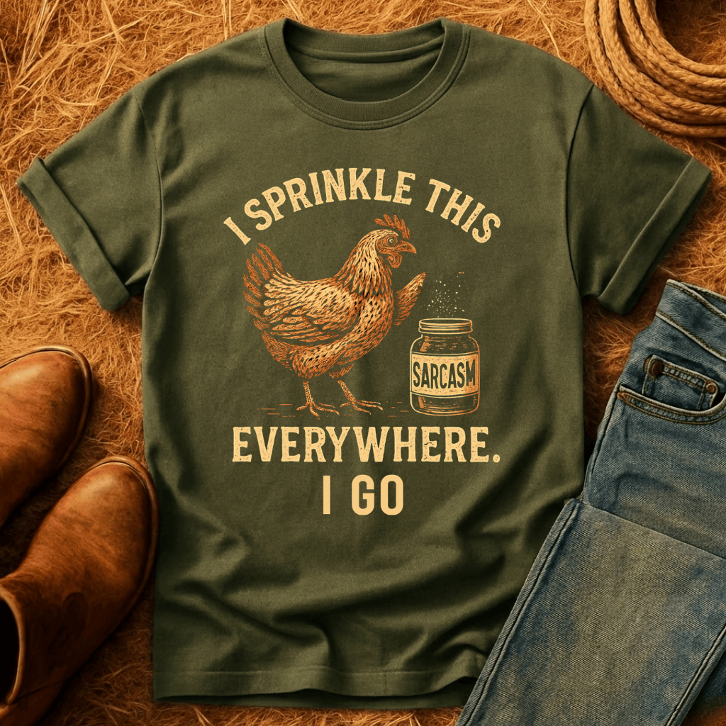 Chicken: Sprinkle Sarcasm Everywhere T-Shirt