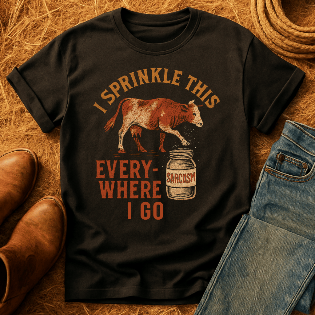 Cows: Sprinkle Sarcasm Everywhere T-Shirt