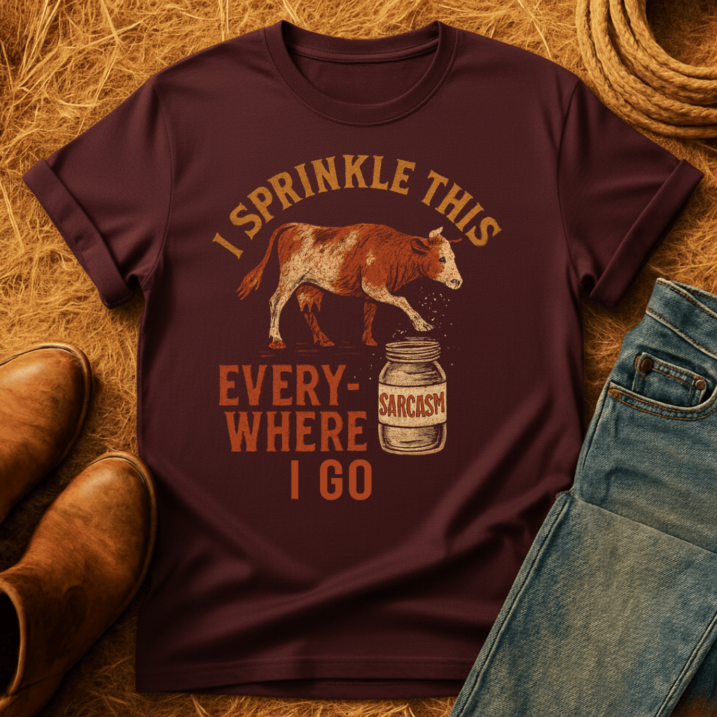 Cows: Sprinkle Sarcasm Everywhere T-Shirt