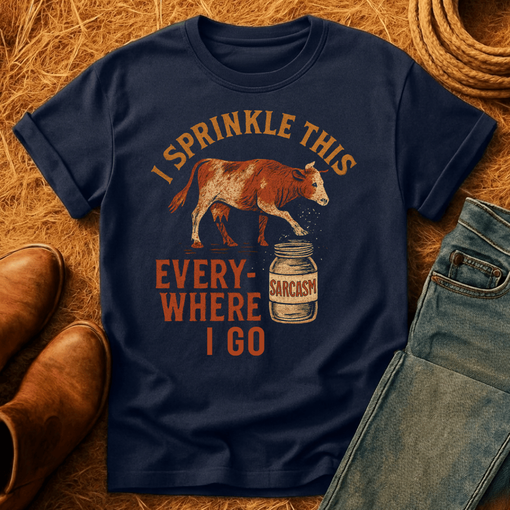 Cows: Sprinkle Sarcasm Everywhere T-Shirt
