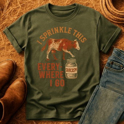 Cows: Sprinkle Sarcasm Everywhere T-Shirt