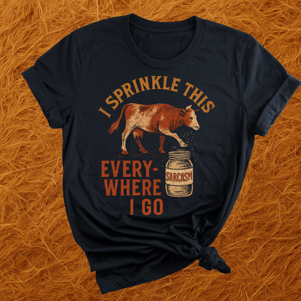 Cows: Sprinkle Sarcasm Everywhere T-Shirt