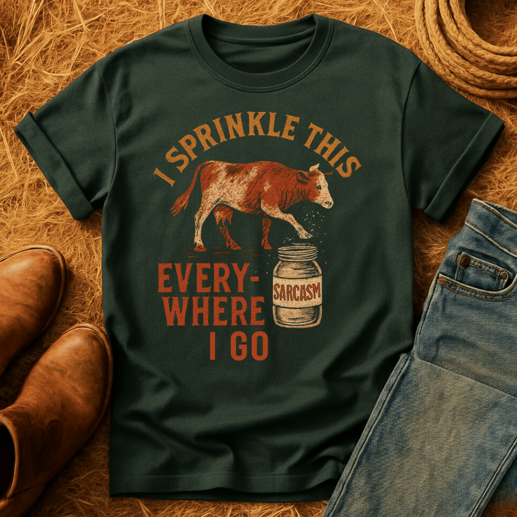 Cows: Sprinkle Sarcasm Everywhere T-Shirt