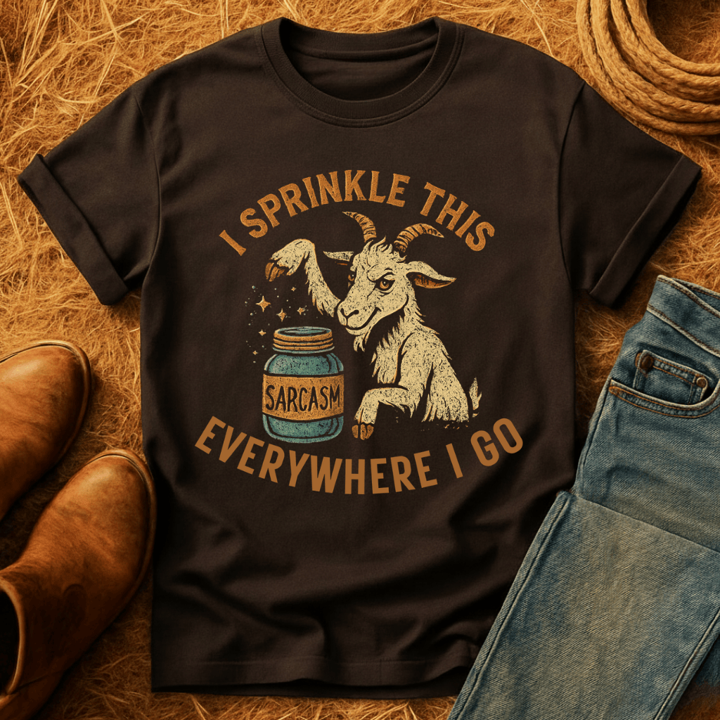 Goats: Sprinkle Sarcasm Everywhere T-Shirt