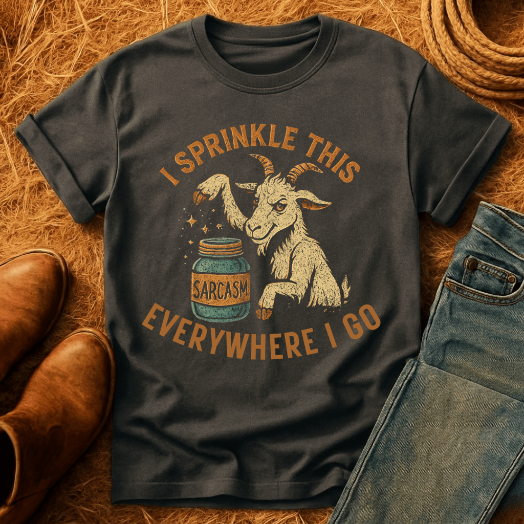 Goats: Sprinkle Sarcasm Everywhere T-Shirt