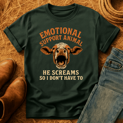 Emotional Support Cow T-Shirt
