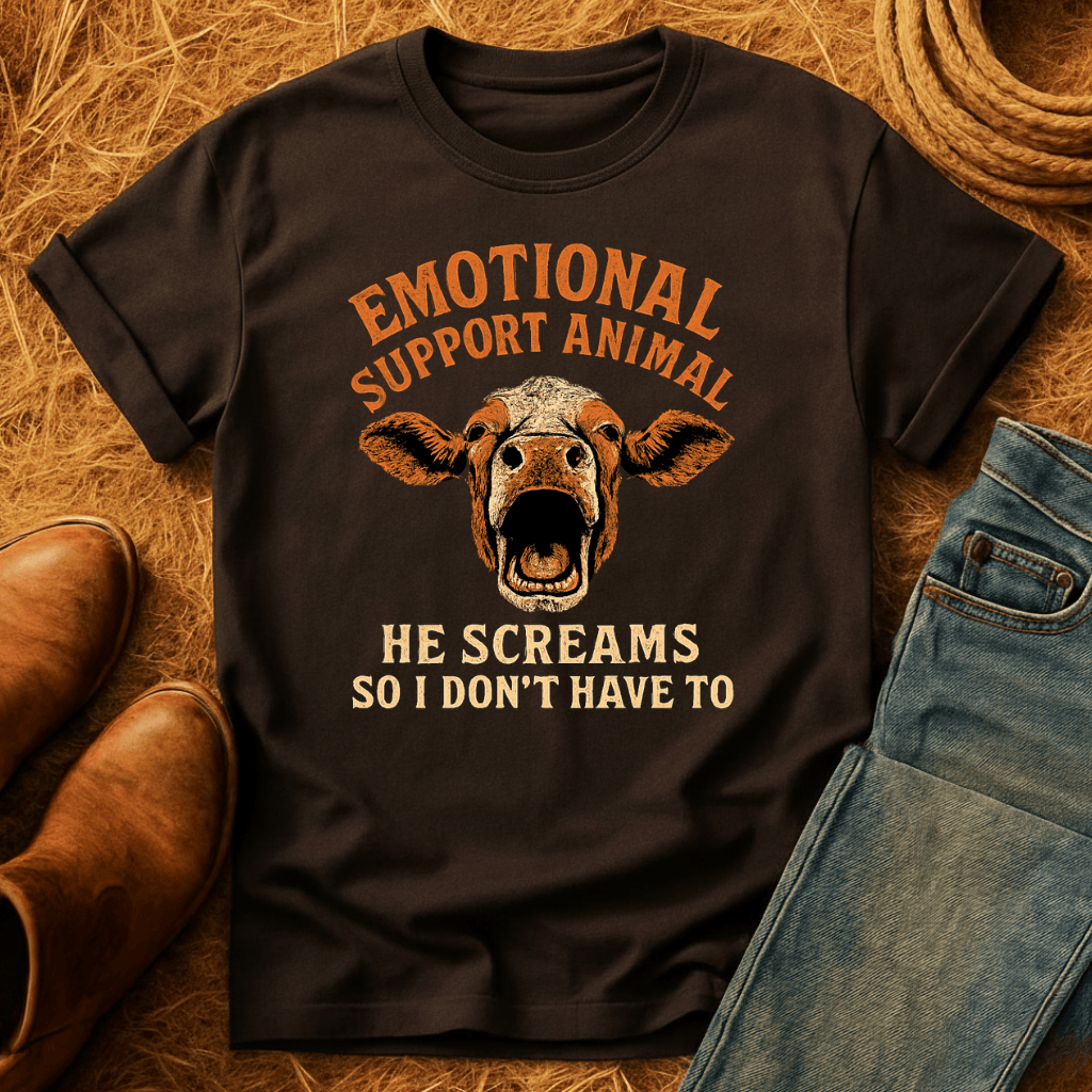 Emotional Support Cow T-Shirt