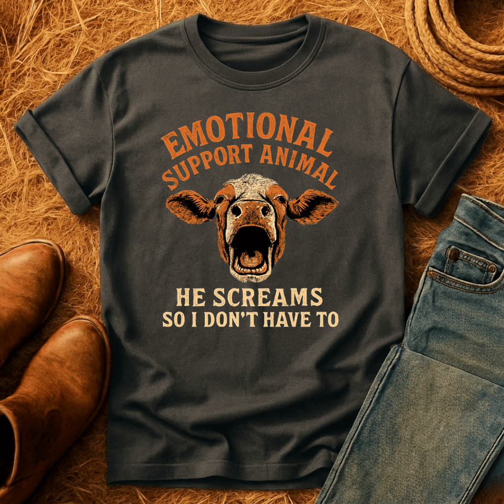 Emotional Support Cow T-Shirt