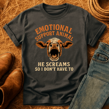Emotional Support Cow T-Shirt