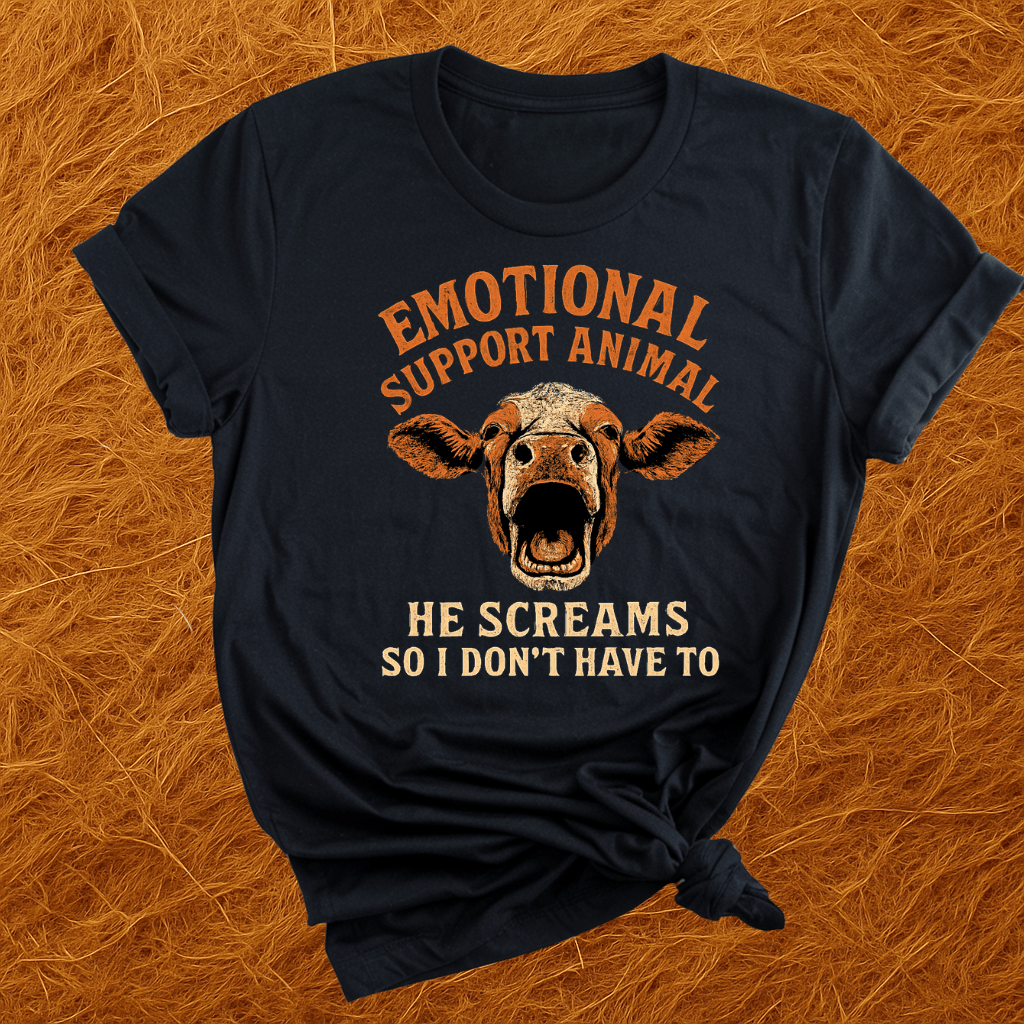 Emotional Support Cow T-Shirt