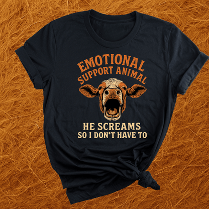 Emotional Support Cow T-Shirt